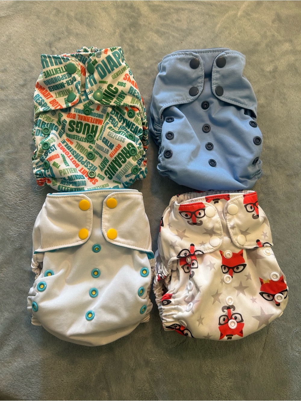 Smart Bottoms Cloth Diaper Covers Bundle of 4